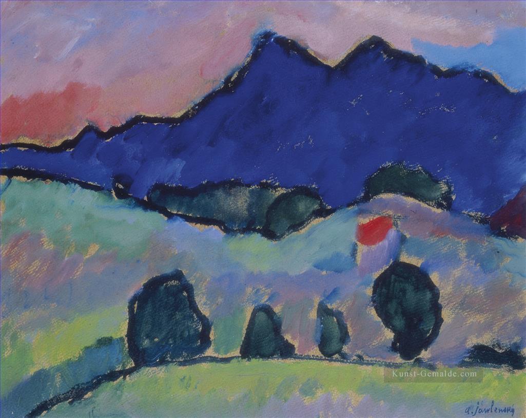 Blauer Berg Alexej von Jawlensky Expressionismus Ölgemälde